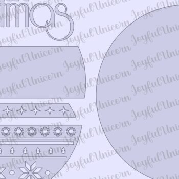 Intra απο ξύλο plywood 3mm-4mm πάχος Χριστουγεννιάτικη κρεμάστρα Nordic Door Δίασταση 30x30 cm INTRAFABR-105871139 - Image 2