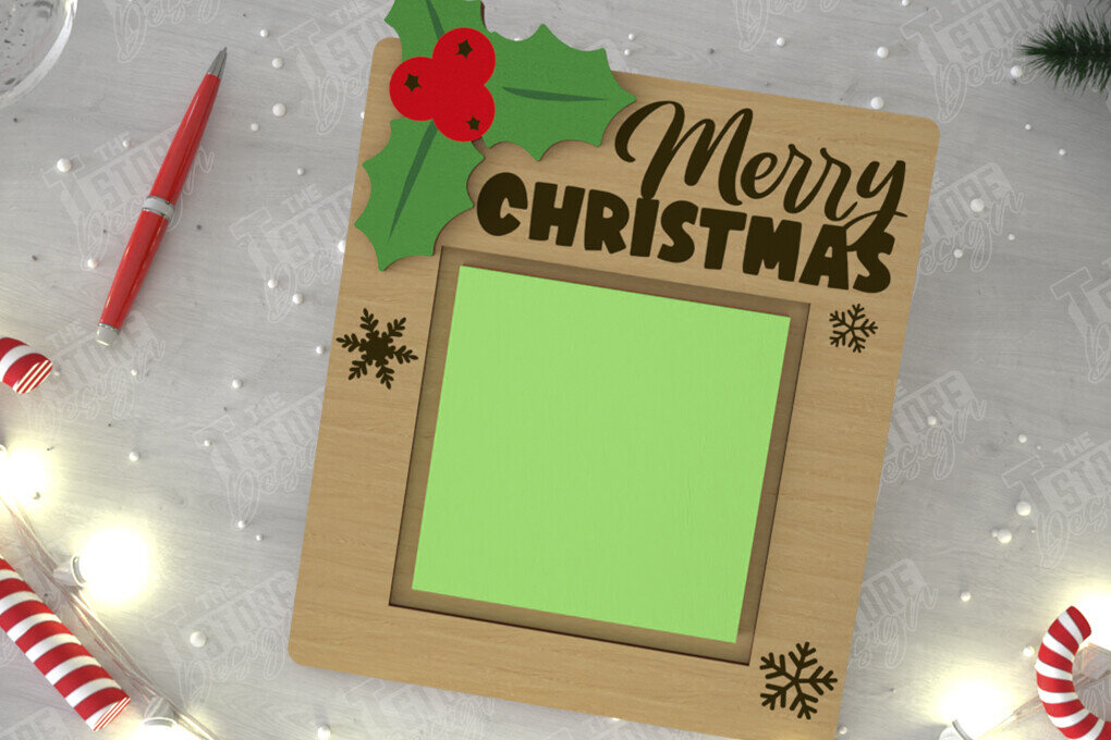 Intra απο ξύλο plywood 3mm-4mm πάχος Θήκη χριστουγεννιάτικου σημειωματάριου | Κάτοχος σημειώσεων Δίασταση 15x15 cm INTRAFABR-109288456