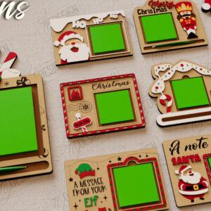 Intra απο ξύλο plywood 3mm-4mm πάχος για χριστουγεννιάτικα σημειωματάρια | CNC Δίασταση 15x15 cm INTRAFABR-109844726