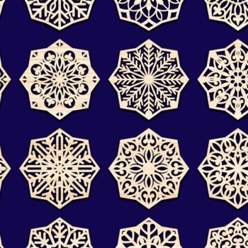 Intra απο ξύλο plywood 3mm-4mm πάχος Χριστουγεννιάτικο οκταγωνικό σουβέρ με νιφάδες χιονιού Δίασταση 30x20 cm INTRAFABR-76960086 - Image 2