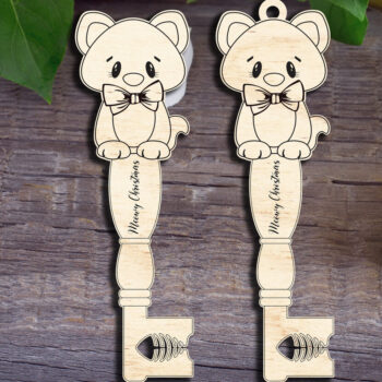 Intra απο ξύλο plywood 3mm-4mm πάχος Χριστουγεννιάτικο στολίδι Δίασταση 8x8 cm INTRAFABR-28903132 - Image 1