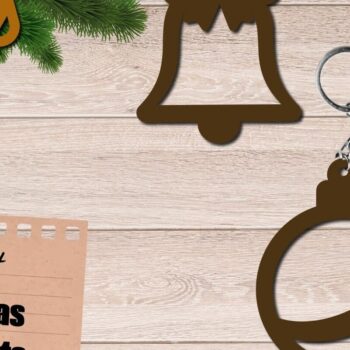 Intra απο ξύλο plywood 3mm-4mm πάχος Χριστουγεννιάτικο στολίδι 3D Layered, Δίασταση 8x8 cm INTRAFABR-82360027 - Image 1