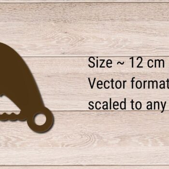 Intra απο ξύλο plywood 3mm-4mm πάχος Χριστουγεννιάτικο στολίδι 3D Layered, Δίασταση 8x8 cm INTRAFABR-82359999 - Image 2