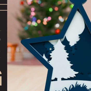 Intra απο ξύλο plywood 3mm-4mm πάχος Χριστουγεννιάτικο Στολίδι 3D Πολυεπίπεδο Δίασταση 20x30 cm INTRAFABR-85252670 - Image 4