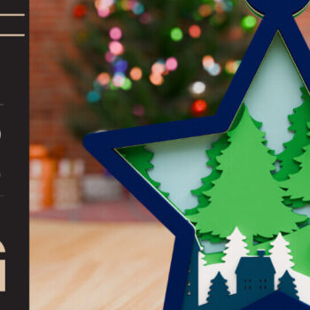 Intra απο ξύλο plywood 3mm-4mm πάχος Χριστουγεννιάτικο Στολίδι 3D Πολυεπίπεδο Δίασταση 20x30 cm INTRAFABR-85252829 - Image 2