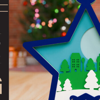 Intra απο ξύλο plywood 3mm-4mm πάχος Χριστουγεννιάτικο Στολίδι 3D Πολυεπίπεδο Δίασταση 20x30 cm INTRAFABR-85252829 - Image 3