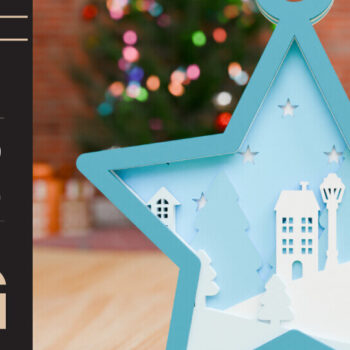 Intra απο ξύλο plywood 3mm-4mm πάχος Χριστουγεννιάτικο Στολίδι 3D Πολυεπίπεδο Δίασταση 20x30 cm INTRAFABR-85252829 - Image 4