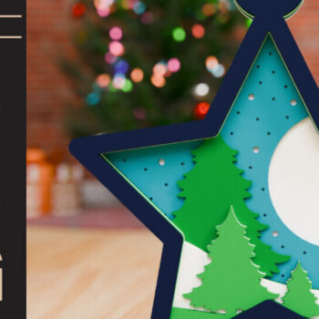 Intra απο ξύλο plywood 3mm-4mm πάχος Χριστουγεννιάτικο Στολίδι 3D Πολυεπίπεδο Δίασταση 20x30 cm INTRAFABR-85252941 - Image 3