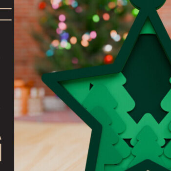 Intra απο ξύλο plywood 3mm-4mm πάχος Χριστουγεννιάτικο Στολίδι 3D Πολυεπίπεδο Δίασταση 20x30 cm INTRAFABR-85252941 - Image 5