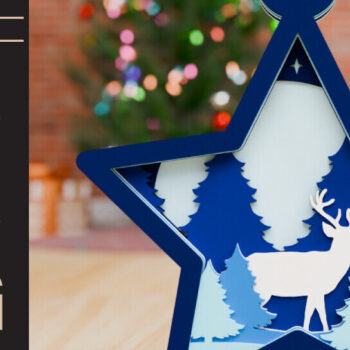 Intra απο ξύλο plywood 3mm-4mm πάχος Χριστουγεννιάτικο Στολίδι 3D Πολυεπίπεδο Δίασταση 20x30 cm INTRAFABR-85253107 - Image 4