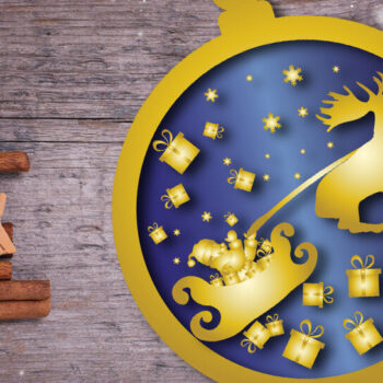 Intra απο ξύλο plywood 3mm-4mm πάχος Χριστουγεννιάτικο στολίδι Δίασταση 8x8 cm INTRAFABR-19884131 - Image 2