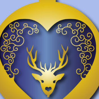 Intra απο ξύλο plywood 3mm-4mm πάχος Χριστουγεννιάτικο στολίδι Δίασταση 8x8 cm INTRAFABR-19884690 - Image 1