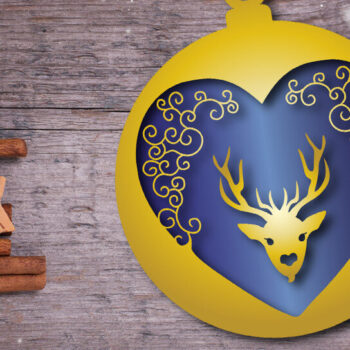 Intra απο ξύλο plywood 3mm-4mm πάχος Χριστουγεννιάτικο στολίδι Δίασταση 8x8 cm INTRAFABR-19884690 - Image 2