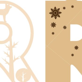 Intra απο ξύλο plywood 3mm-4mm πάχος ΧΡΙΣΤΟΥΓΕΝΝΙΑΤΙΚΟ ΣΤΟΛΙΔΙ Αλφάβητο Μπιχλιμπίδι Δίασταση 4x4 cm INTRAFABR-41019869 - Image 9