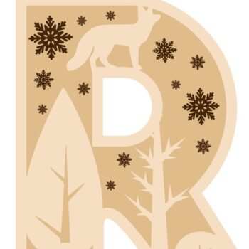 Intra απο ξύλο plywood 3mm-4mm πάχος ΧΡΙΣΤΟΥΓΕΝΝΙΑΤΙΚΟ ΣΤΟΛΙΔΙ Αλφάβητο Μπιχλιμπίδι Δίασταση 4x4 cm INTRAFABR-41019869 - Image 10