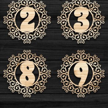 Intra απο ξύλο plywood 3mm-4mm πάχος Χριστουγεννιάτικο Στολίδι Αλφάβητο Μονόγραμμα Δίασταση 8x8 cm INTRAFABR-39617885 - Image 3