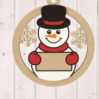 Intra απο ξύλο plywood 3mm-4mm πάχος Χριστουγεννιάτικο στολίδι κοπής με λέιζερ Δίασταση 8x8 cm INTRAFABR-109386634 - Image 2