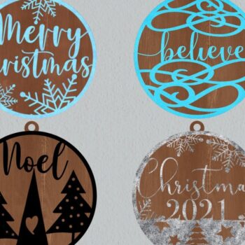 Intra απο ξύλο plywood 3mm-4mm πάχος δέσμη χριστουγεννιάτικων στολιδιών Δίασταση 30x20 cm INTRAFABR-18534720 - Image 1