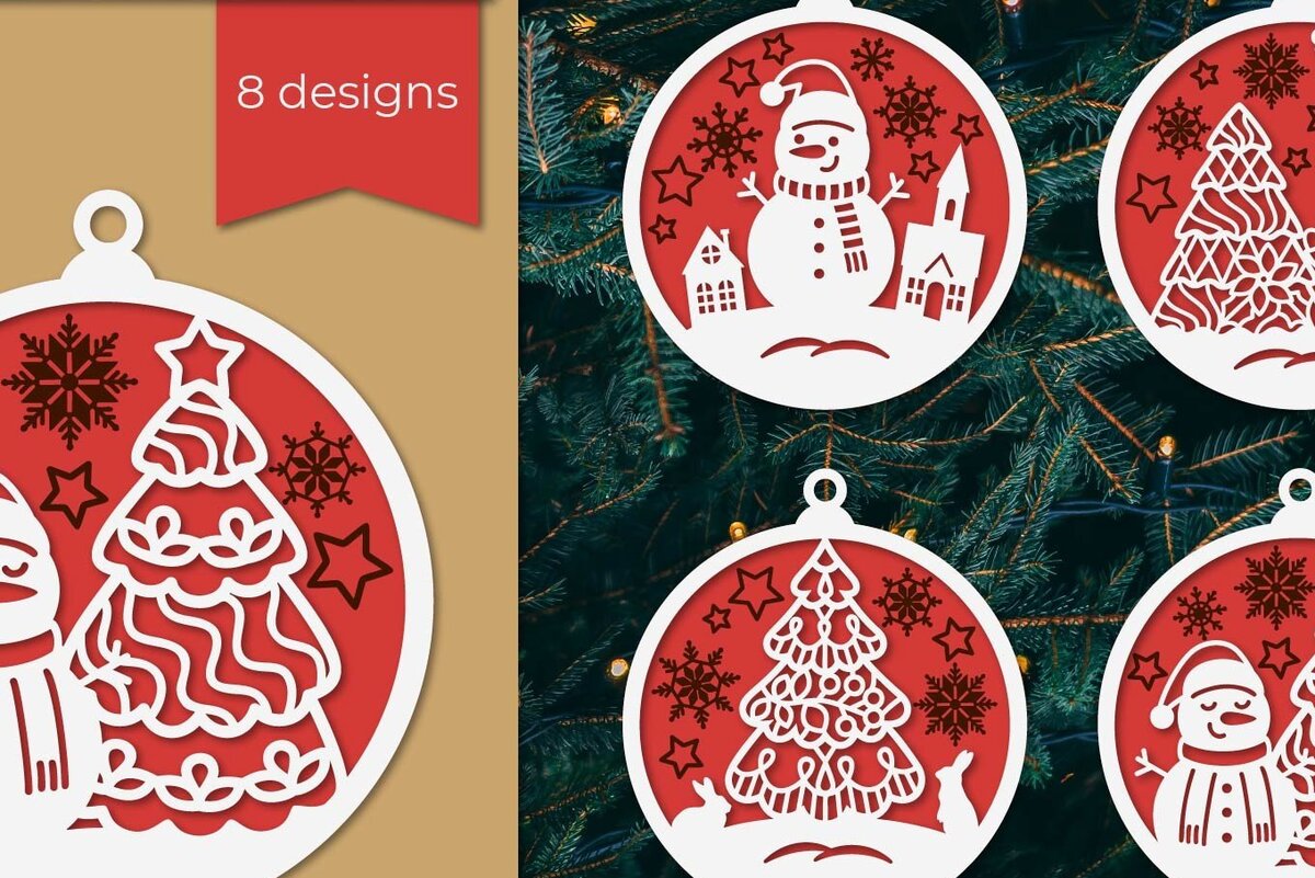 Intra απο ξύλο plywood 3mm-4mm πάχος Χριστουγεννιάτικου Στολίδι Δίασταση 8x8 cm INTRAFABR-38413426