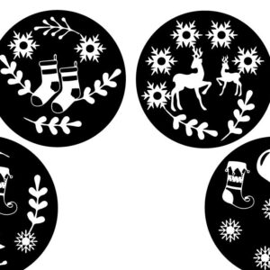 Intra απο ξύλο plywood 3mm-4mm πάχος Χριστουγεννιάτικο στυλ διακόσμησης Δίασταση 15x15 cm INTRAFABR-81116467