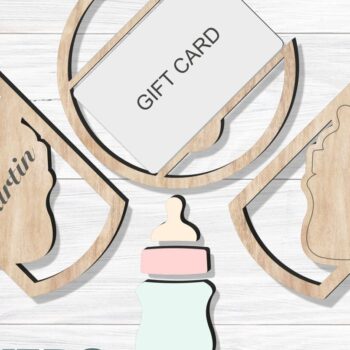 Intra απο ξύλο plywood 3mm-4mm πάχος Χριστουγεννιάτικο Στολίδι Δωροκάρτα Δίασταση 54x54 cm INTRAFABR-78556807 - Image 3