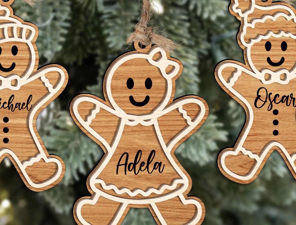 Intra απο ξύλο plywood 3mm-4mm πάχος Χριστουγεννιάτικο Στολίδι Glowforge Δίασταση 8x8 cm INTRAFABR-111373630