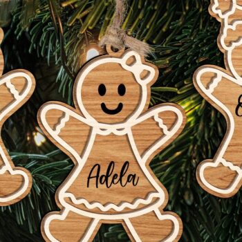 Intra απο ξύλο plywood 3mm-4mm πάχος Χριστουγεννιάτικο Στολίδι Glowforge Δίασταση 8x8 cm INTRAFABR-111373630 - Image 2