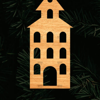 Intra απο ξύλο plywood 3mm-4mm πάχος Χριστουγεννιάτικο Διακοσμητικό Σπίτι Αποκομμένο Δίασταση 15x15 cm INTRAFABR-110321473 - Image 1