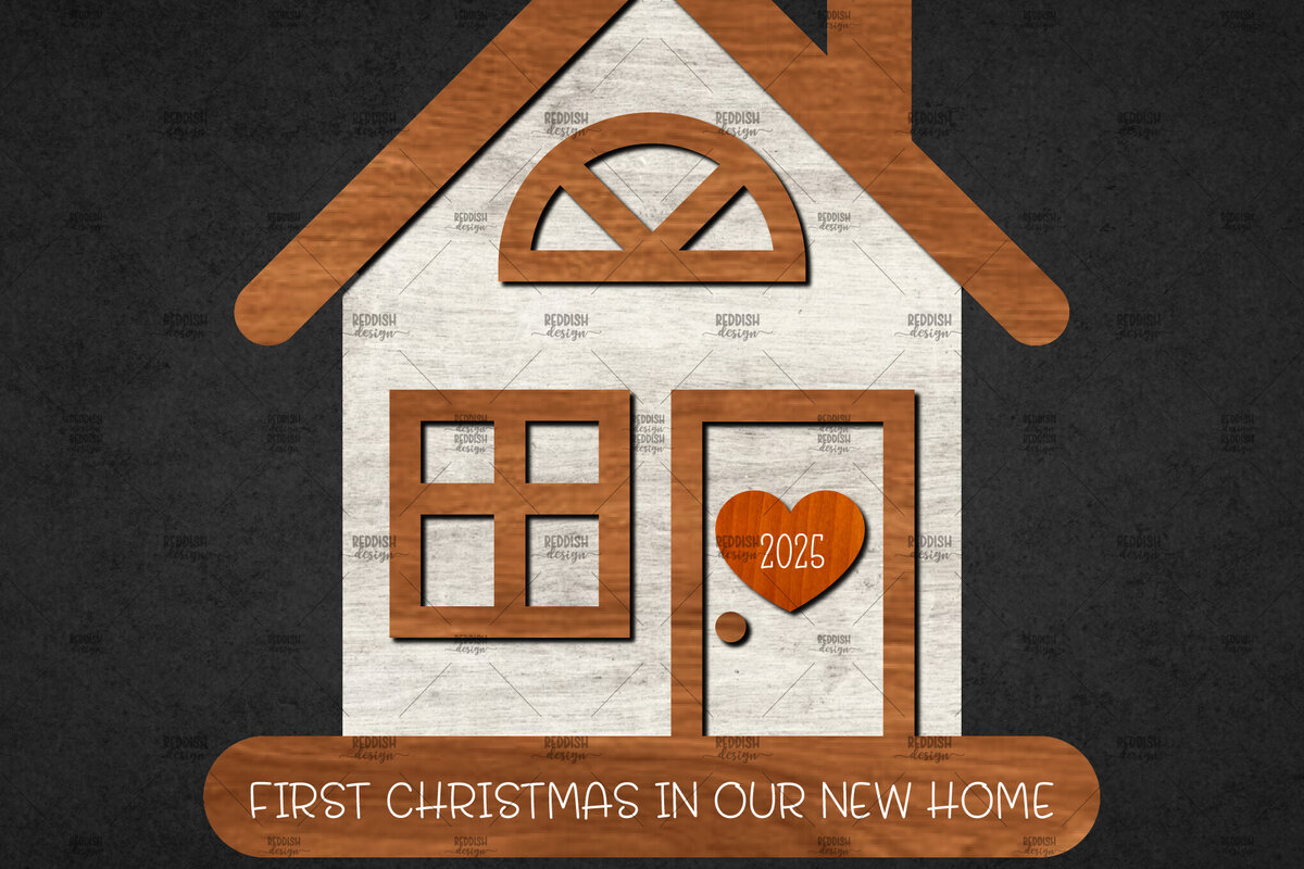 Intra απο ξύλο plywood 3mm-4mm πάχος Χριστουγεννιάτικο Διακοσμητικό Σπίτι Αποκομμένο Δίασταση 15x15 cm INTRAFABR-110673113