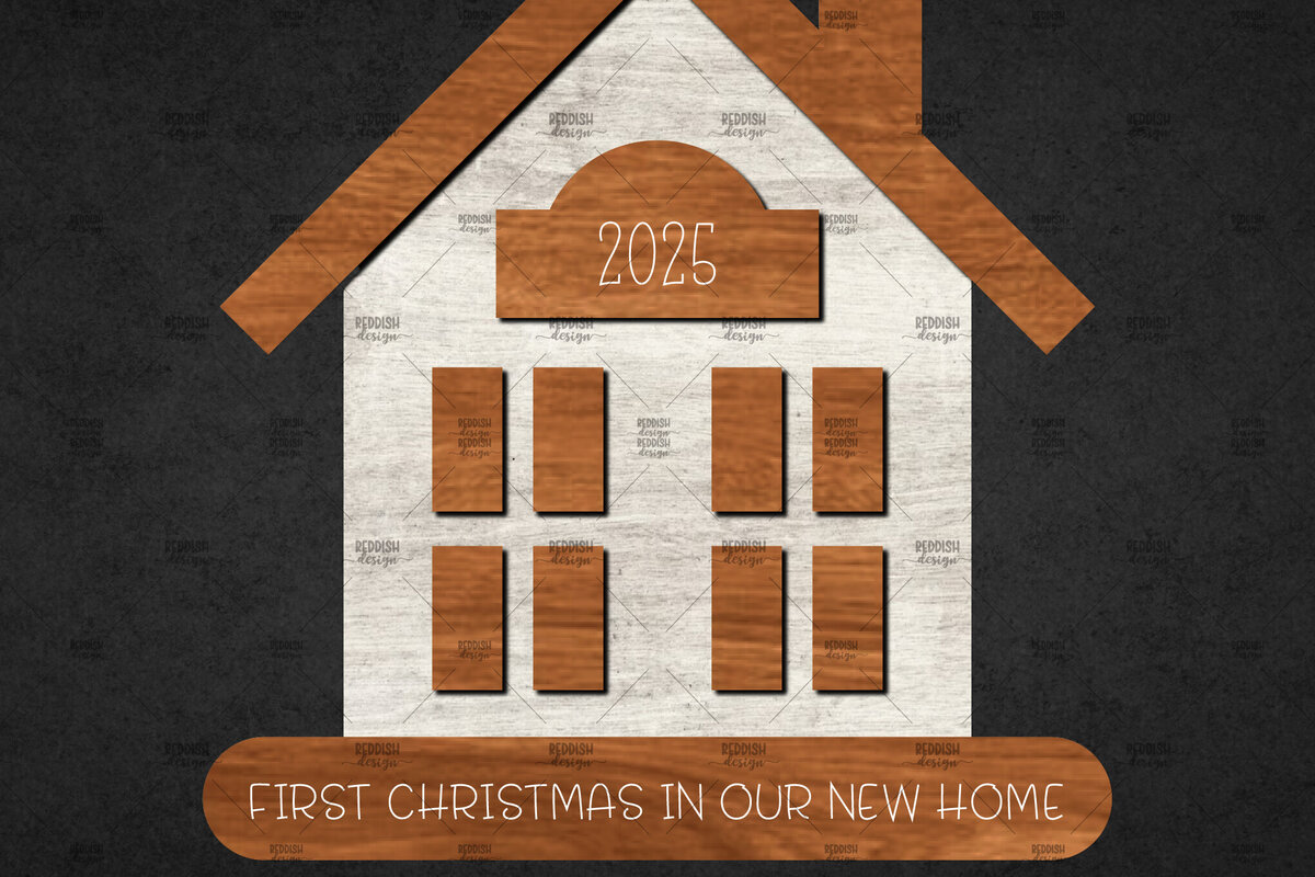 Intra απο ξύλο plywood 3mm-4mm πάχος Χριστουγεννιάτικο Διακοσμητικό Σπίτι Αποκομμένο Δίασταση 15x15 cm INTRAFABR-110673160