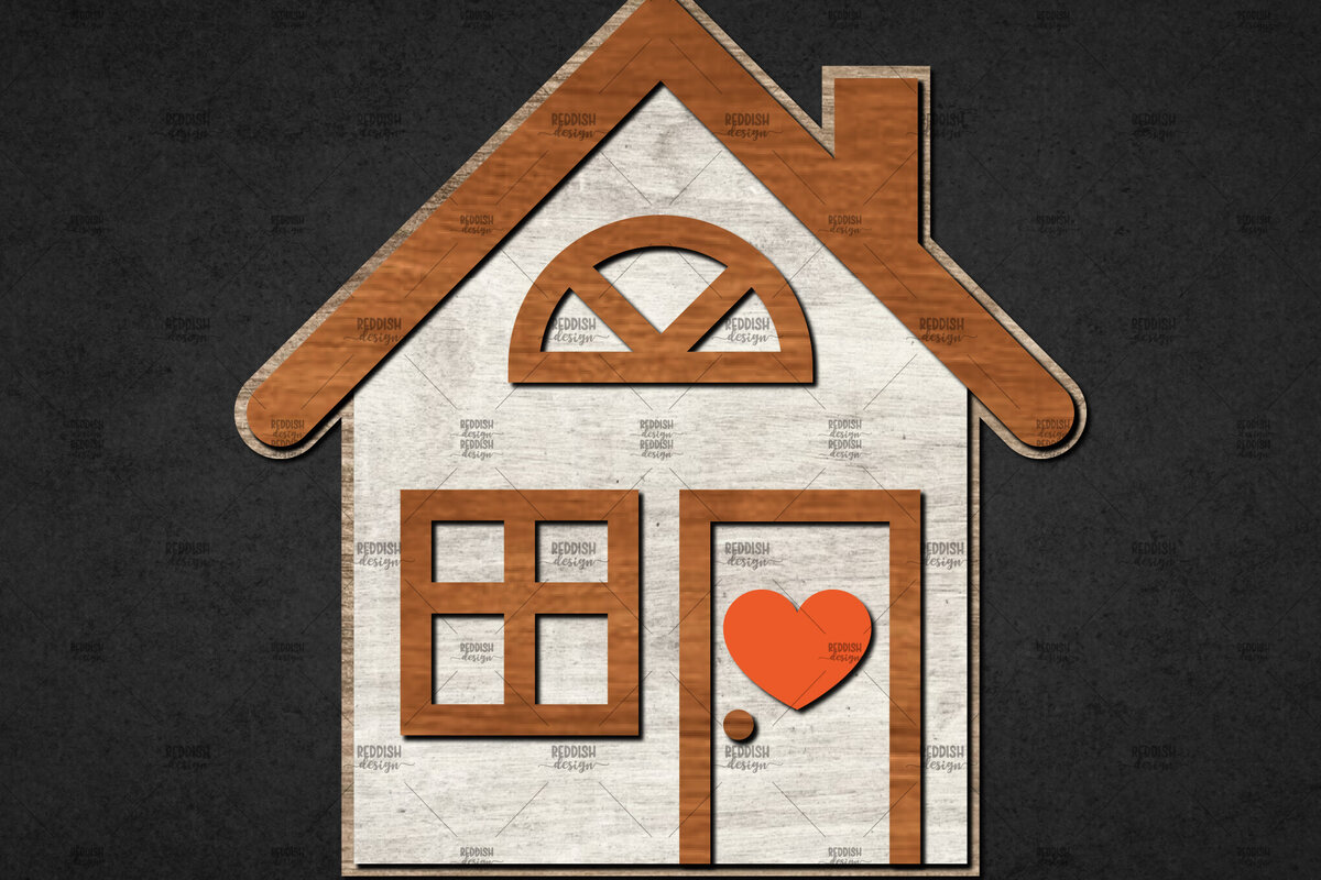 Intra απο ξύλο plywood 3mm-4mm πάχος Χριστουγεννιάτικο Διακοσμητικό Σπίτι Αποκομμένο Δίασταση 15x15 cm INTRAFABR-110840455