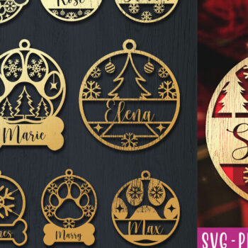 Intra απο ξύλο plywood 3mm-4mm πάχος Χριστουγεννιάτικο στολίδι τρισδιάστατο Δίασταση 8x8 cm INTRAFABR-83328680 - Image 1