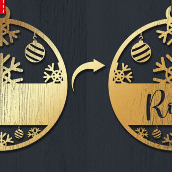 Intra απο ξύλο plywood 3mm-4mm πάχος Χριστουγεννιάτικο Στολίδι 3d Δίασταση 8x8 cm INTRAFABR-83328706 - Image 1