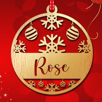 Intra απο ξύλο plywood 3mm-4mm πάχος Χριστουγεννιάτικο Στολίδι 3d Δίασταση 8x8 cm INTRAFABR-83328706 - Image 2