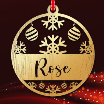 Intra απο ξύλο plywood 3mm-4mm πάχος Χριστουγεννιάτικο Στολίδι 3d Δίασταση 8x8 cm INTRAFABR-83328706 - Image 3