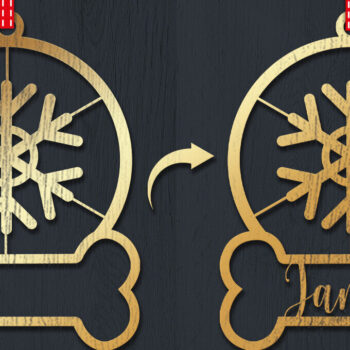 Intra απο ξύλο plywood 3mm-4mm πάχος Χριστουγεννιάτικο Στολίδι 3d Δίασταση 8x8 cm INTRAFABR-83328716 - Image 1