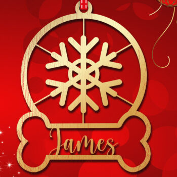 Intra απο ξύλο plywood 3mm-4mm πάχος Χριστουγεννιάτικο Στολίδι 3d Δίασταση 8x8 cm INTRAFABR-83328716 - Image 2