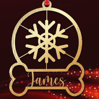 Intra απο ξύλο plywood 3mm-4mm πάχος Χριστουγεννιάτικο Στολίδι 3d Δίασταση 8x8 cm INTRAFABR-83328716 - Image 3