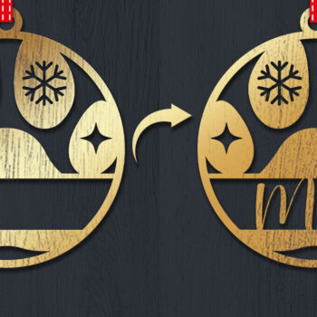 Intra απο ξύλο plywood 3mm-4mm πάχος Χριστουγεννιάτικο Στολίδι 3d Δίασταση 8x8 cm INTRAFABR-83328755 - Image 1