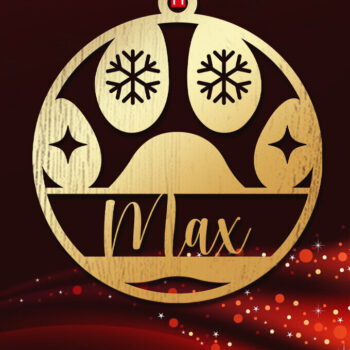 Intra απο ξύλο plywood 3mm-4mm πάχος Χριστουγεννιάτικο Στολίδι 3d Δίασταση 8x8 cm INTRAFABR-83328755 - Image 2