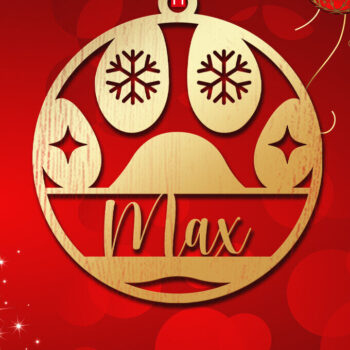 Intra απο ξύλο plywood 3mm-4mm πάχος Χριστουγεννιάτικο Στολίδι 3d Δίασταση 8x8 cm INTRAFABR-83328755 - Image 3