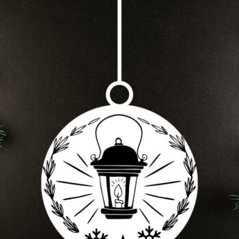 Intra απο ξύλο plywood 3mm-4mm πάχος Χριστουγεννιάτικο στολίδι Δέσμη κοπής με λέιζερ Δίασταση 8x8 cm INTRAFABR-34018925 - Image 4