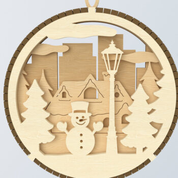 Intra απο ξύλο plywood 3mm-4mm πάχος Χριστουγεννιάτικο στολίδι Δέσμη κοπής με λέιζερ Δίασταση 3x3 cm INTRAFABR-107963955 - Image 6