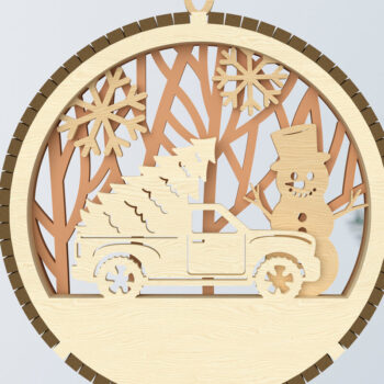 Intra απο ξύλο plywood 3mm-4mm πάχος Χριστουγεννιάτικο στολίδι Δέσμη κοπής με λέιζερ Δίασταση 3x3 cm INTRAFABR-107963955 - Image 9