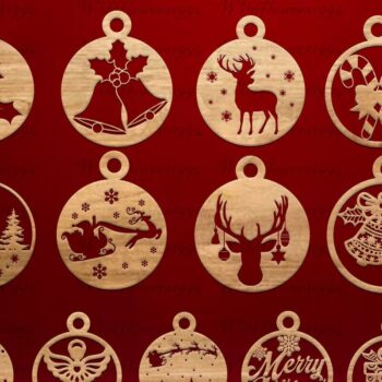 Intra απο ξύλο plywood 3mm-4mm πάχος Χριστουγεννιάτικο στολίδι Δέσμη κοπής με λέιζερ Δίασταση 20x30 cm INTRAFABR-34036549 - Image 1