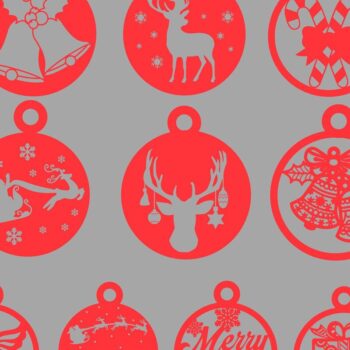 Intra απο ξύλο plywood 3mm-4mm πάχος Χριστουγεννιάτικο στολίδι Δέσμη κοπής με λέιζερ Δίασταση 20x30 cm INTRAFABR-34036549 - Image 2