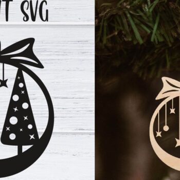 Intra απο ξύλο plywood 3mm-4mm πάχος Χριστουγεννιάτικο στολίδι Δέσμη κοπής με λέιζερ Δίασταση 8x8 cm INTRAFABR-37985139 - Image 2