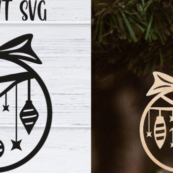 Intra απο ξύλο plywood 3mm-4mm πάχος Χριστουγεννιάτικο στολίδι Δέσμη κοπής με λέιζερ Δίασταση 8x8 cm INTRAFABR-37985139 - Image 5