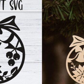 Intra απο ξύλο plywood 3mm-4mm πάχος Χριστουγεννιάτικο στολίδι Δέσμη κοπής με λέιζερ Δίασταση 8x8 cm INTRAFABR-37985139 - Image 8