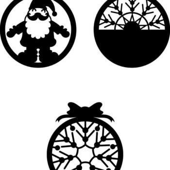 Intra απο ξύλο plywood 3mm-4mm πάχος Χριστουγεννιάτικο Στολίδι Δέσμη κοπής με λέιζερ V.2 Δίασταση 8x8 cm INTRAFABR-48812990 - Image 3